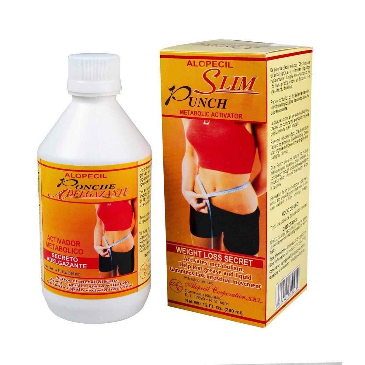 Alopecil Slim Punch Ponche Adelgazante Activador Metabólico - 360 ml