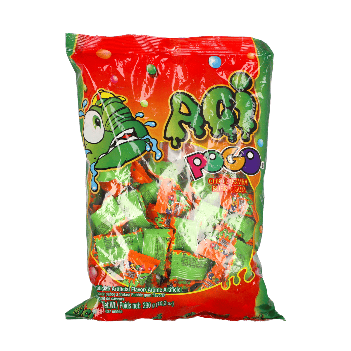Chicles Ácidos Bubble Gum 100 Unidades 290 g 