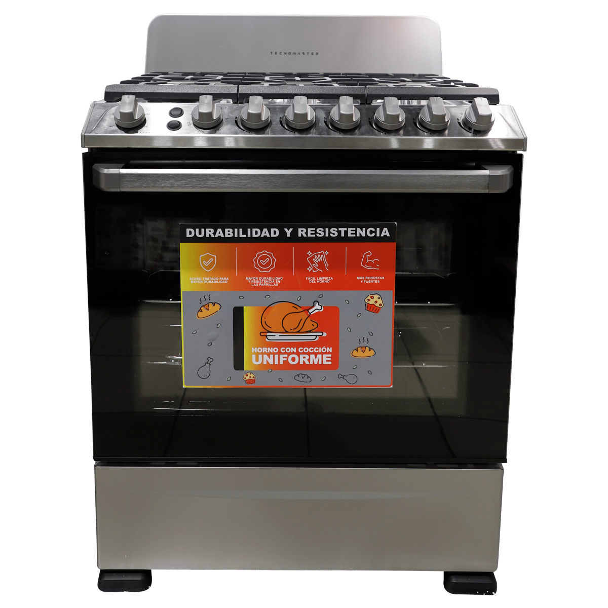 Estufa Tecnomaster 30" de 6 Quemadores MD-30S-068S-AF