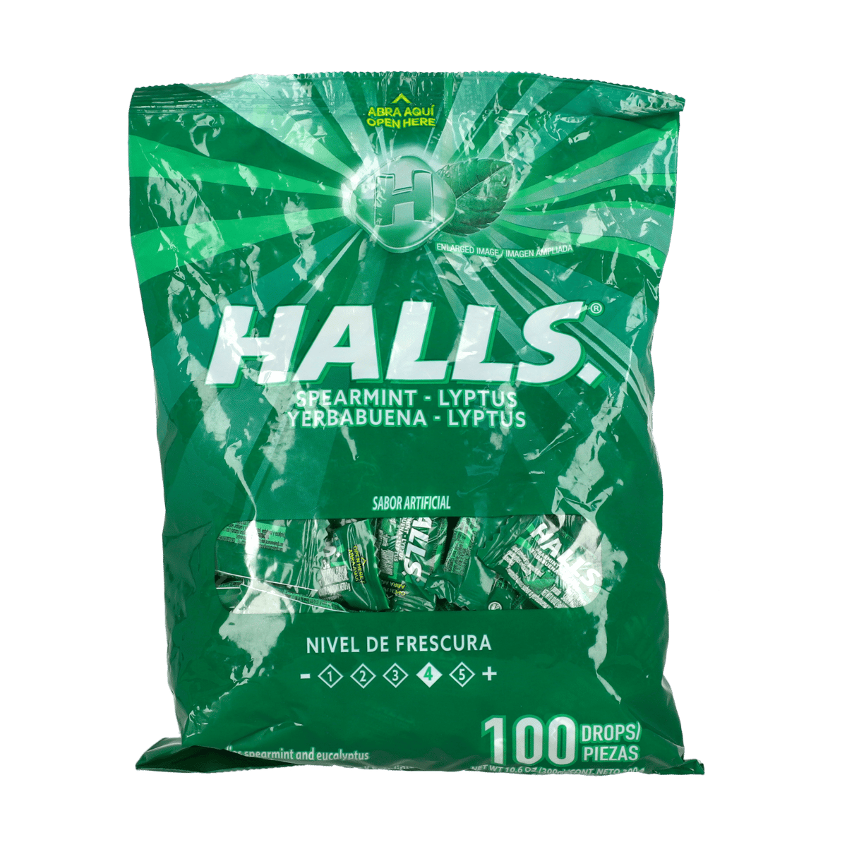 Mentas Halls Yerbabuena Y Lyptus 100 Uds 300 g 