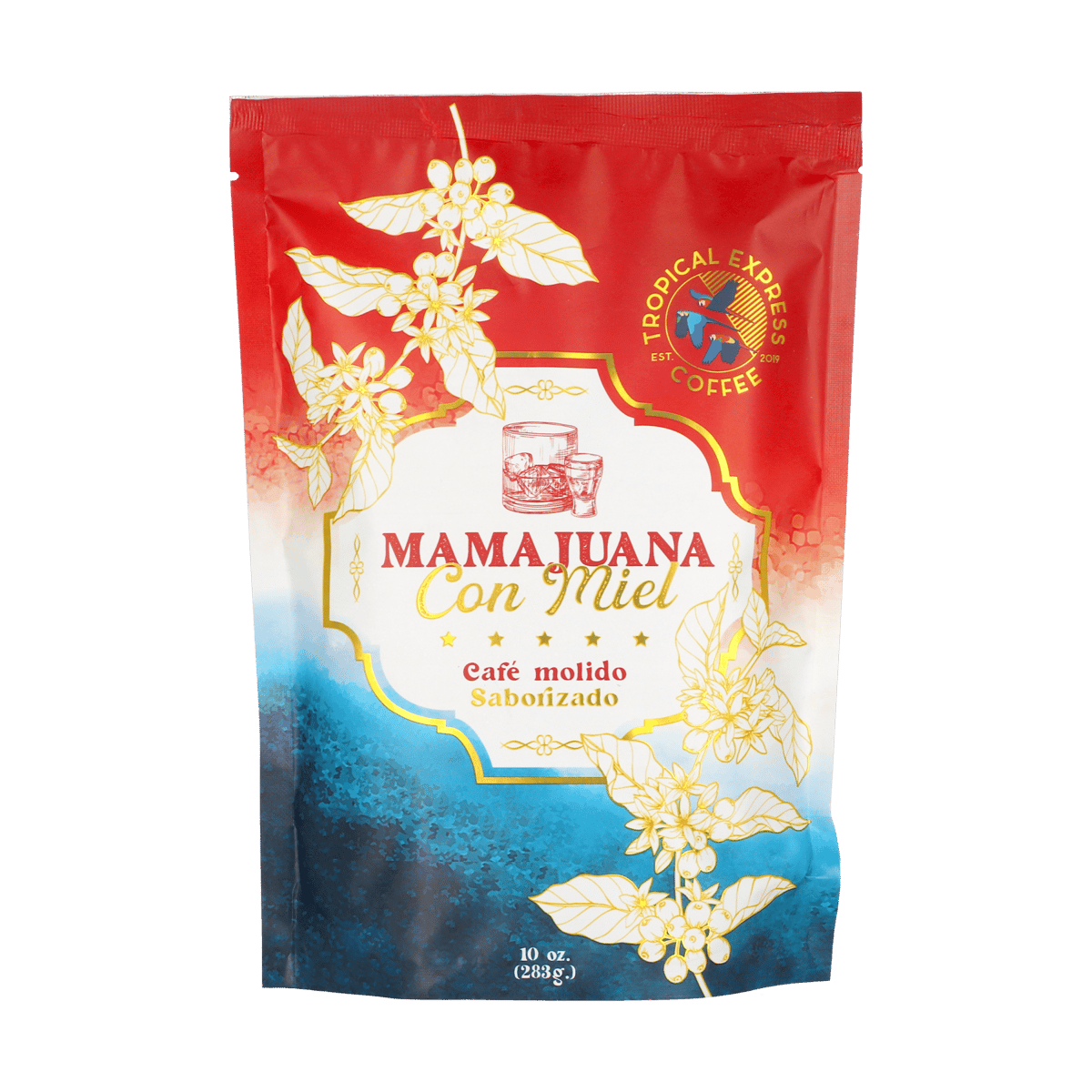 Café Molido Saborizado MamaJuana Con Miel TROPICAL EXPRESS 10 oz 