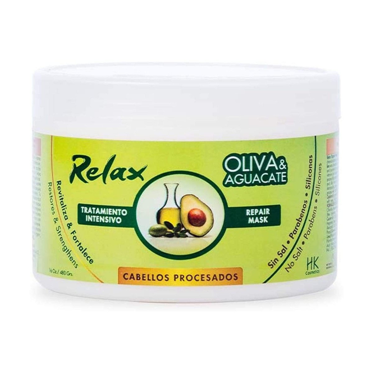 Tratamiento Capilar  Relax Oliva Y Aguacate 16 Oz