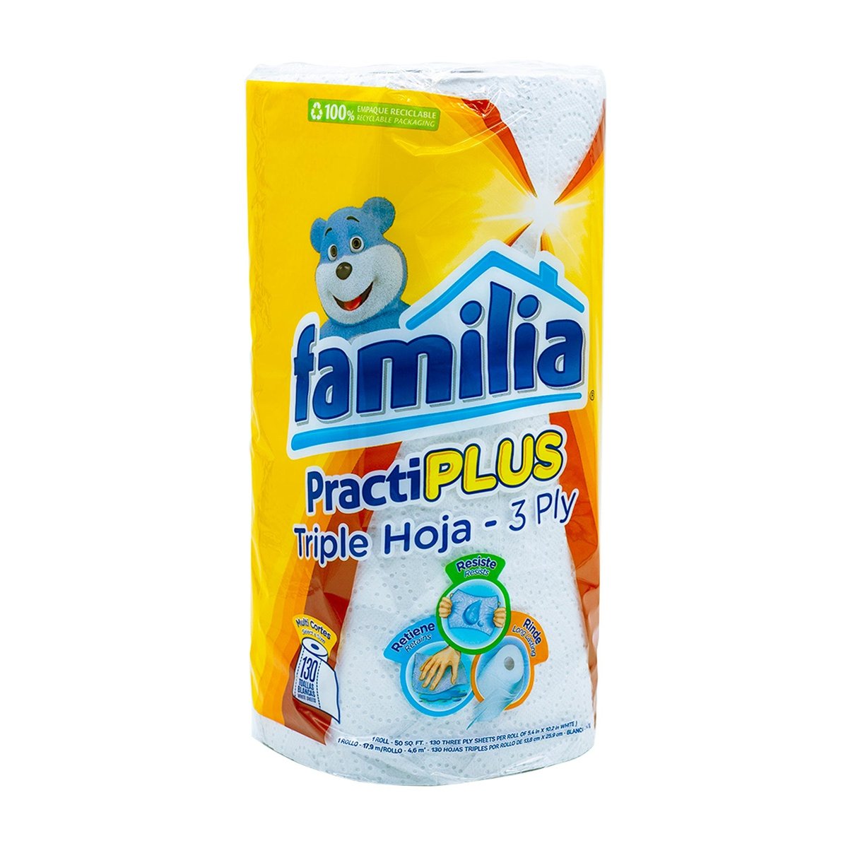 Toallas De Papel Familia Practiplus 130 Hojas