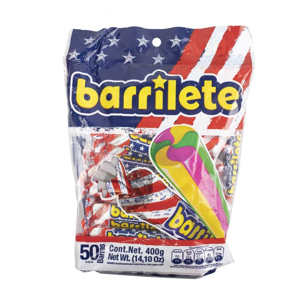 Caramelos Blandos Masticables Barrilete 50 uds
