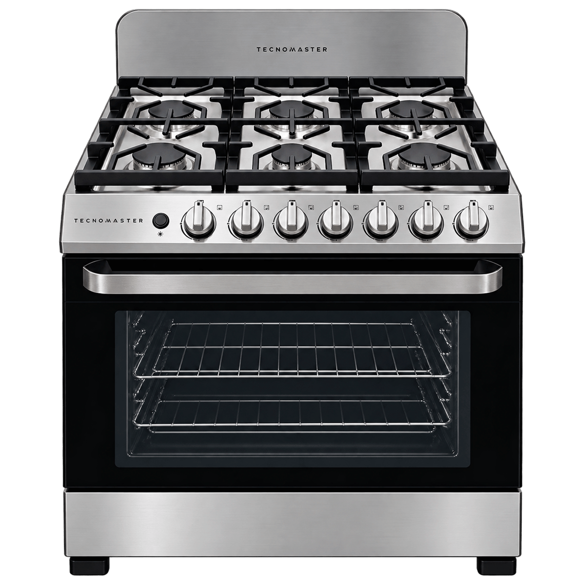 Estufa a Gas de 6 Hornillas Tecnomaster con Horno MD30S-02GX2