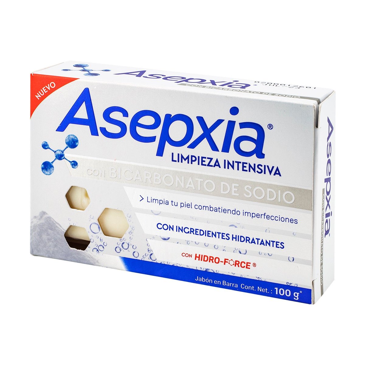 Jabón Facial Asepxia Bicarbonato De Sodio 100 g