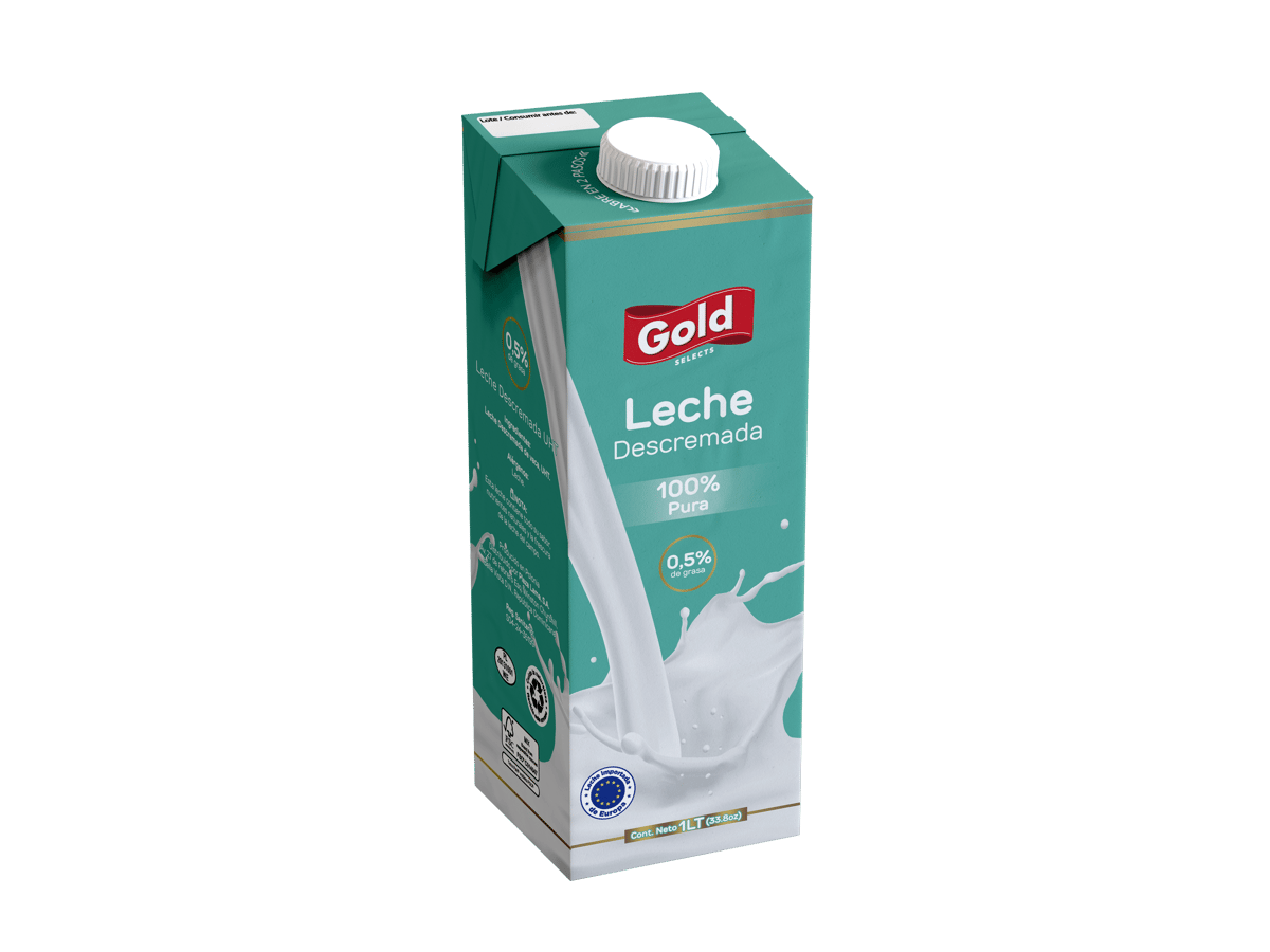 Gold Leche Descremada 1Lt