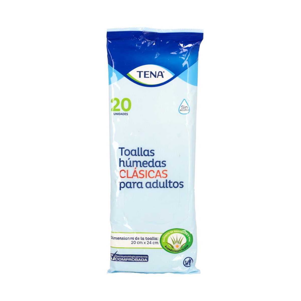 Toallas Húmedas Clásica para Adultos Tena 20 Unidad