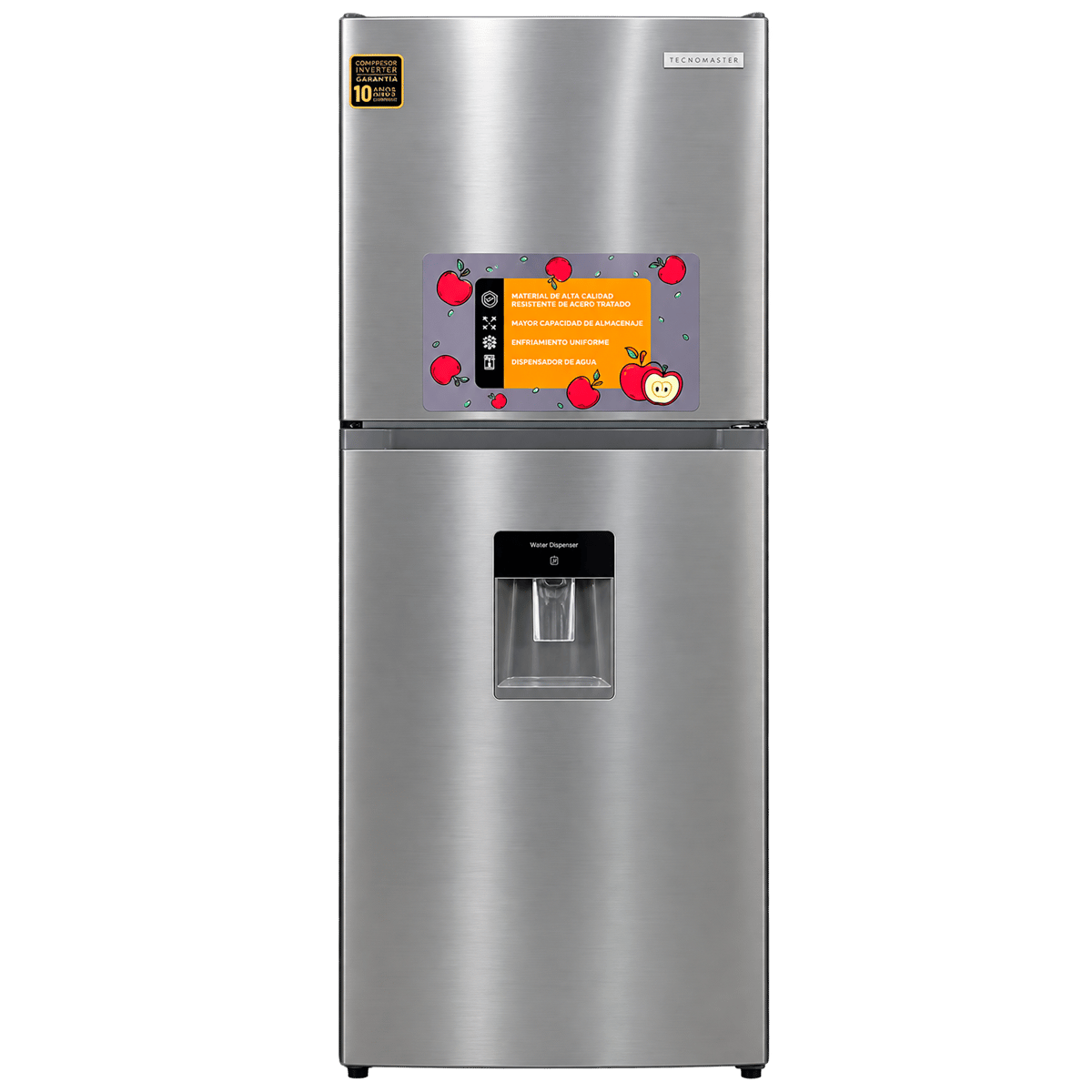 Nevera Tecnomaster de 2 Puertas con Dispensador de Agua ML-TM-MEI-L11WDS