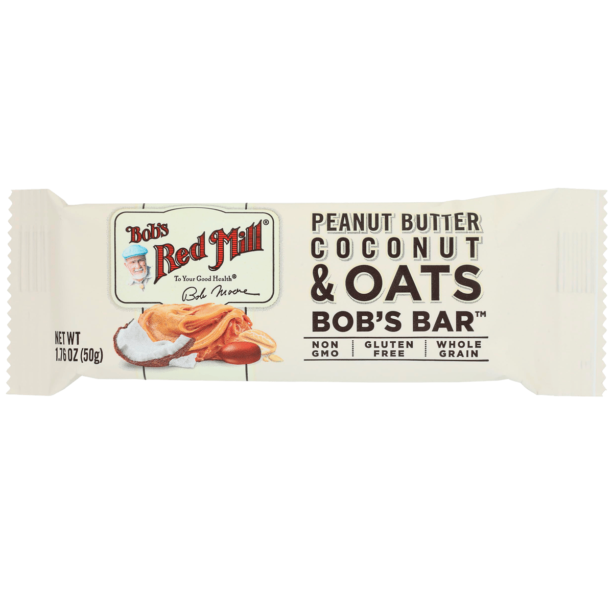 Barra de Proteína Bob's Red Mill Sabor Coco 50 g