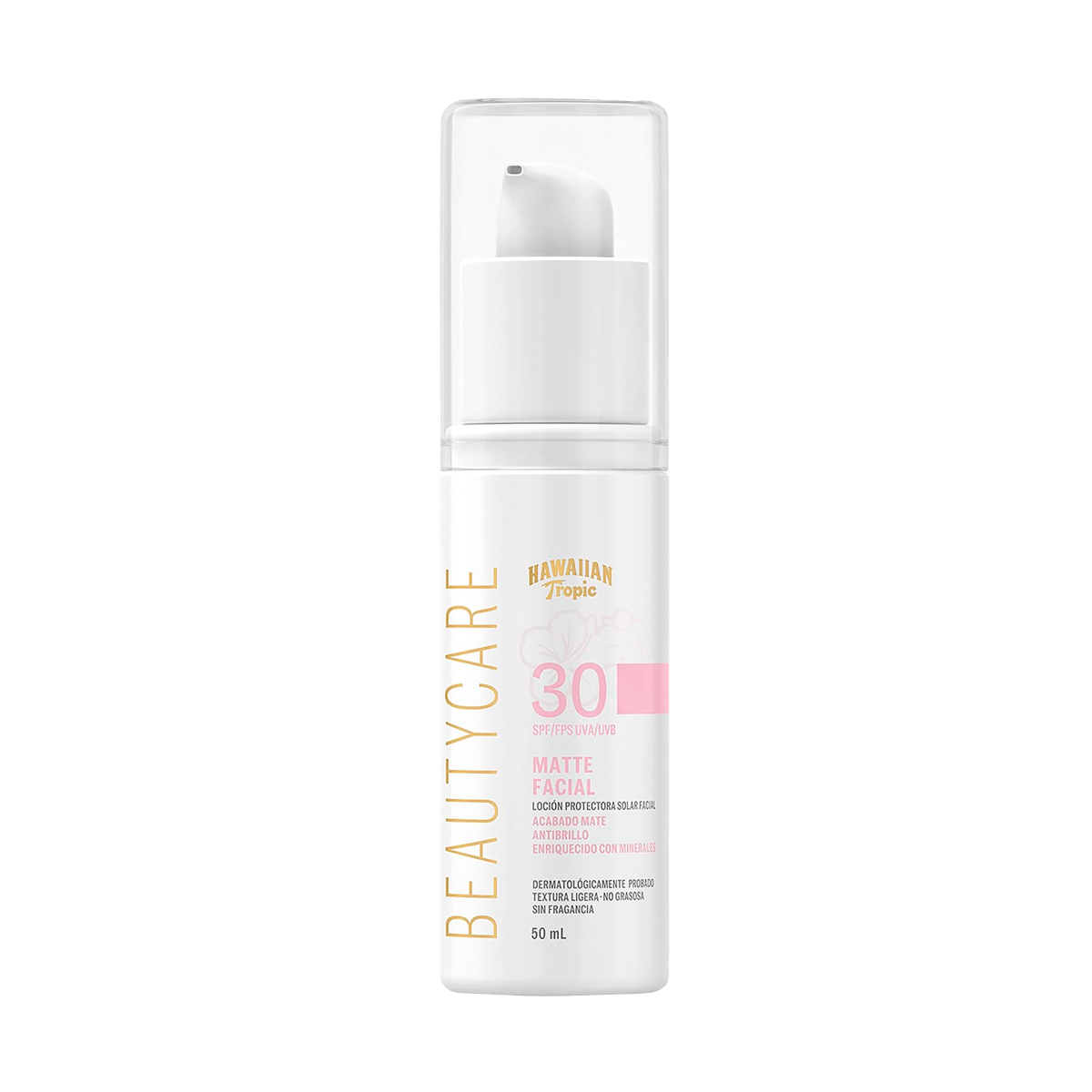 Protector Solar Facial Con Acabado Mate De 30 SPF Hawaiian Tropic 50 ml