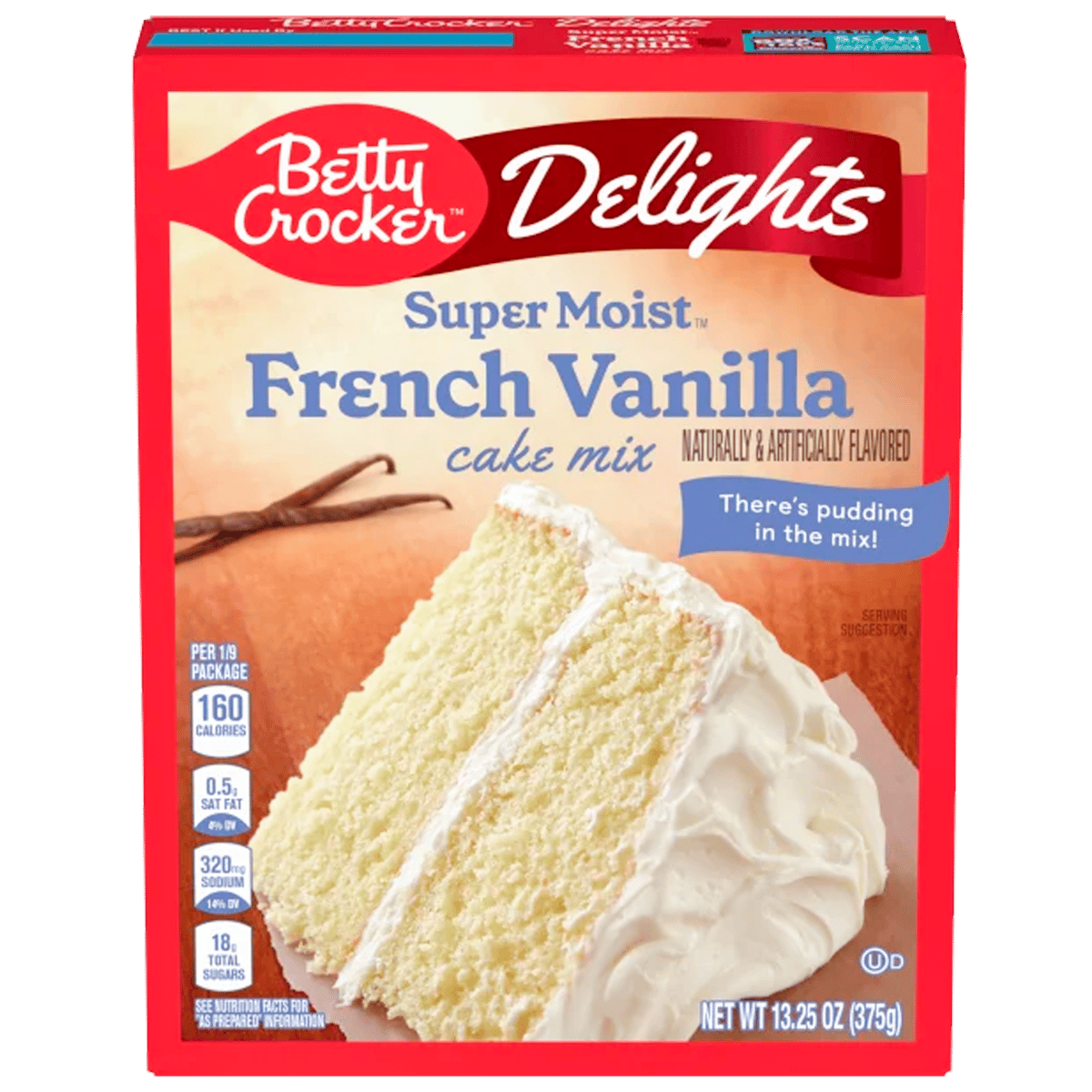 Mezcla para Pastel Betty Crocker French Vanilla Cake 13.25 oz