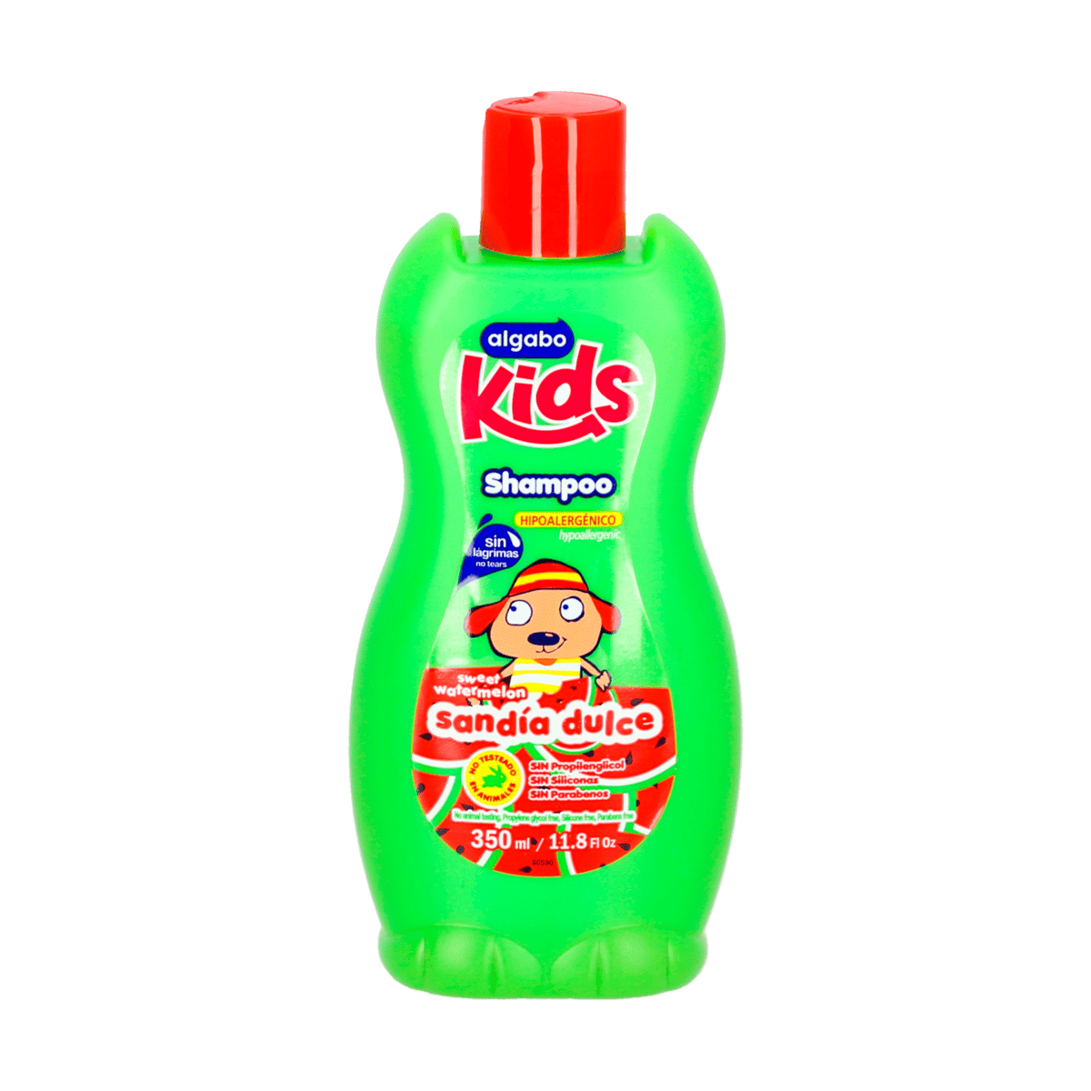 Shampoo Hipoalergénico Algabo Kids Sandia Dulce 350ml