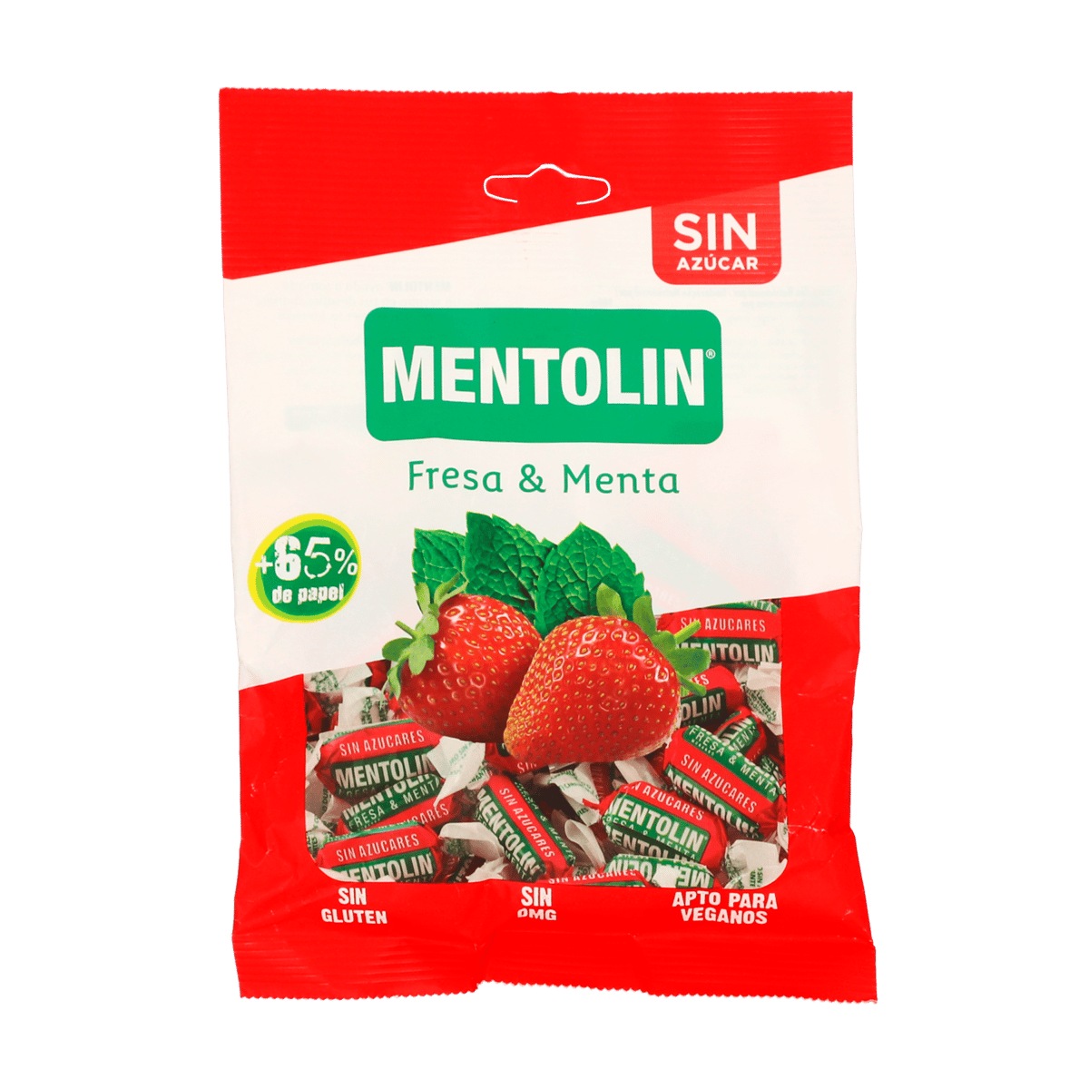 Menta Sabor a Fresa Mentolin 100g