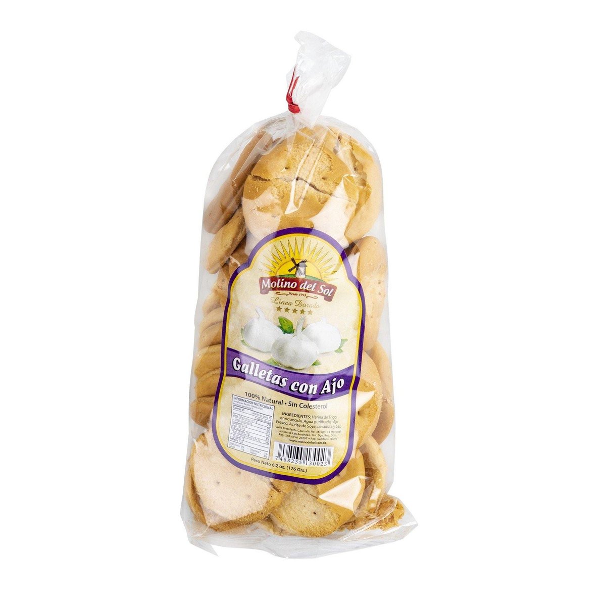 Galletas con Ajo Molino del Sol 176 g