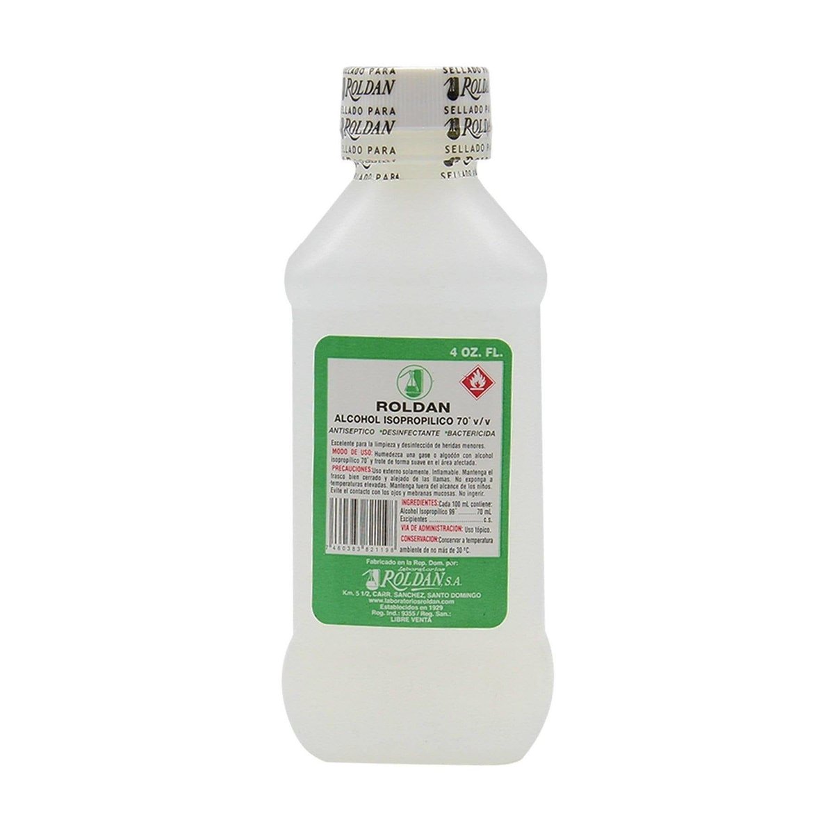 Alcohol Isopropílico Al 70% Roldan 4 Oz