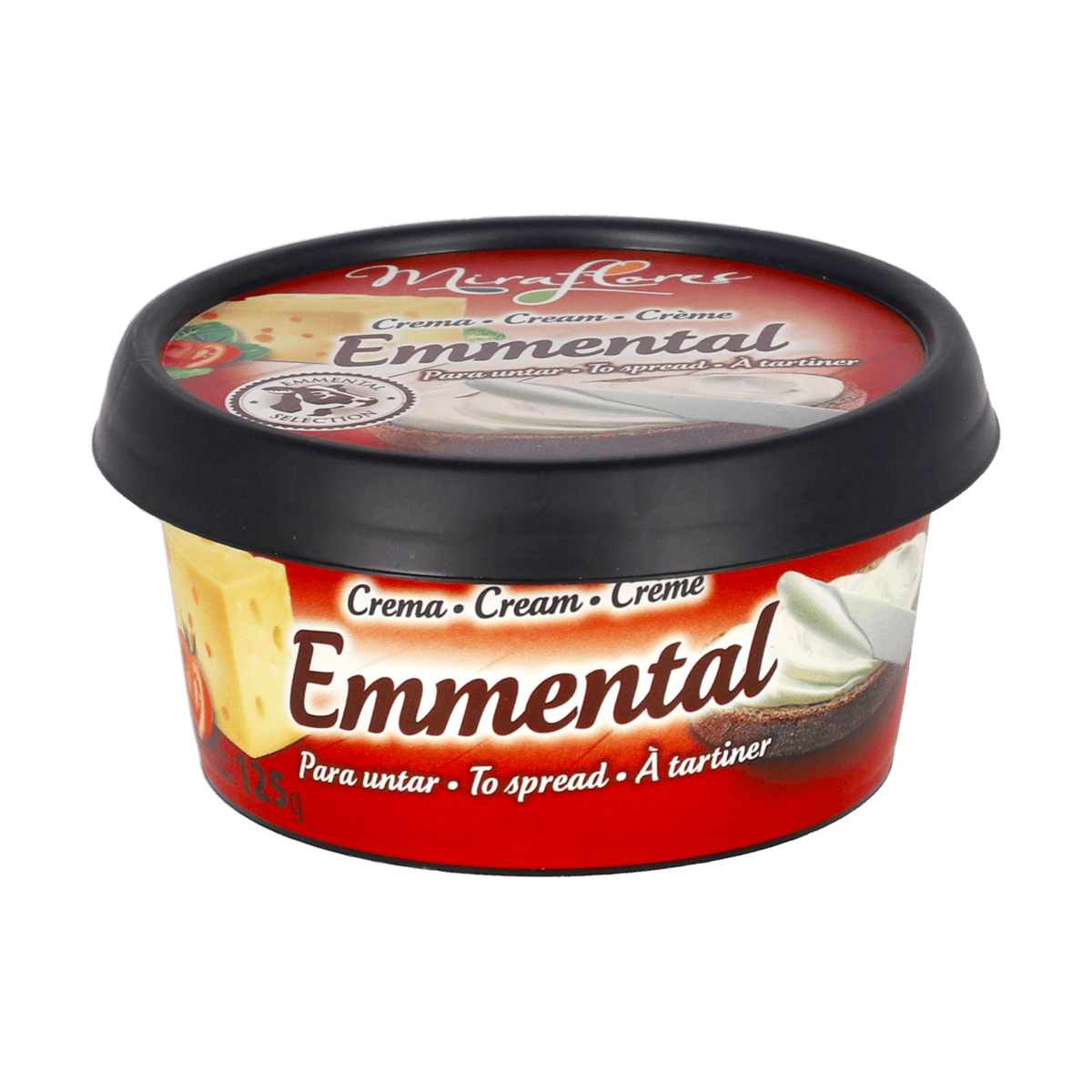 Crema De Queso Emmental Miraflores 125 g