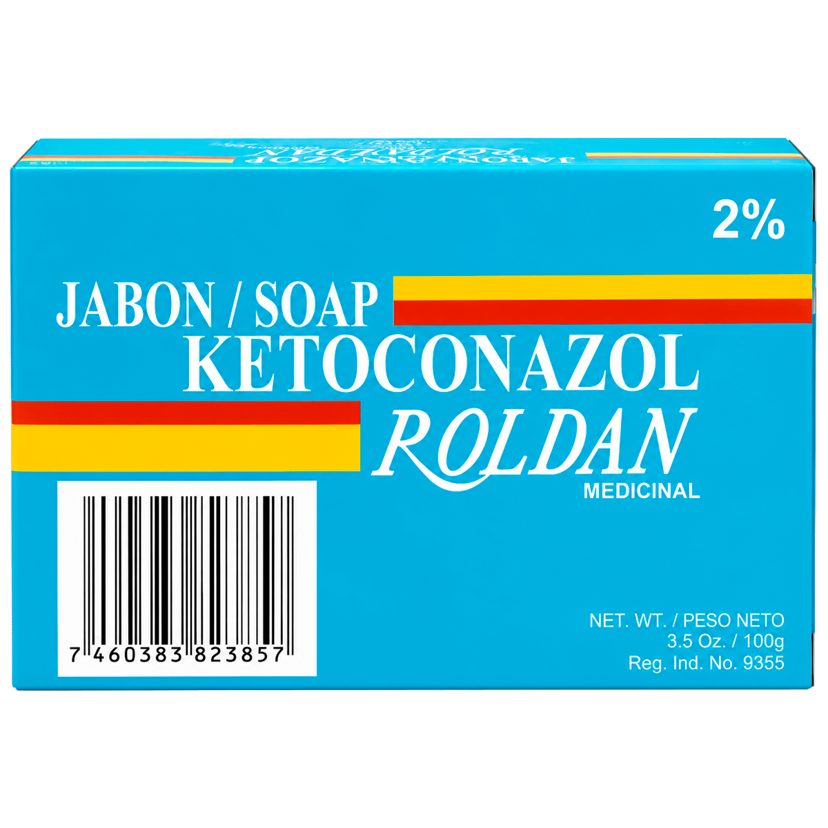 Jabón Medicinal Roldan con Ketoconazol 2% 100 g