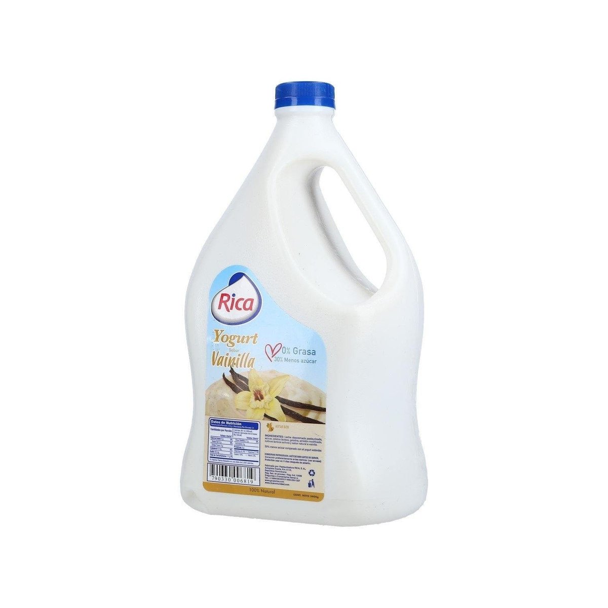Yogurt De Vainilla Rica Sin Grasa 120 Oz