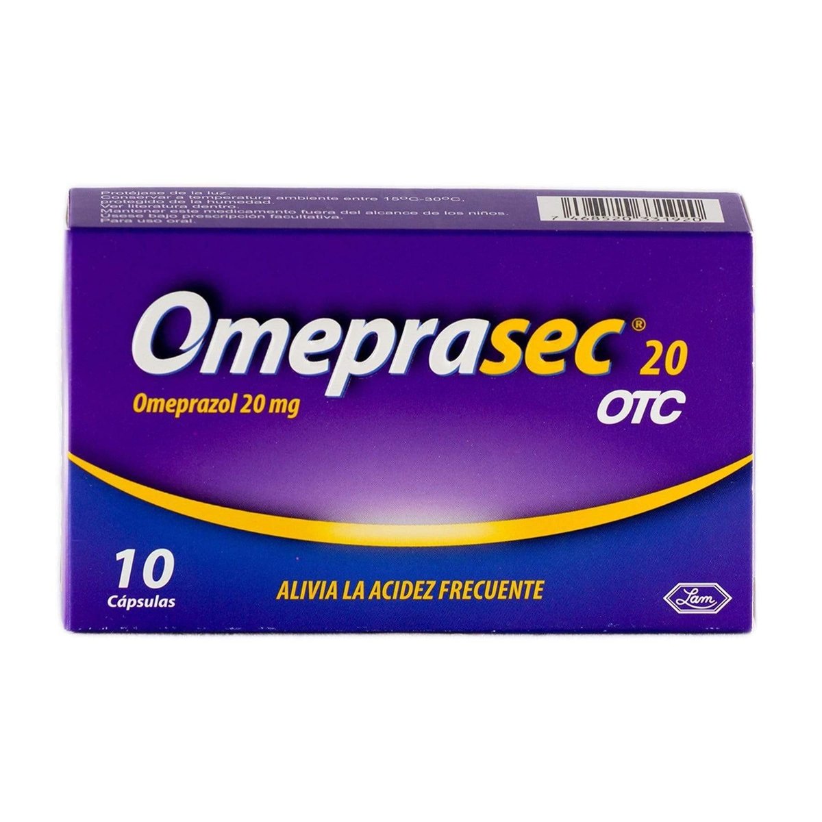 Antiácido Omeprasec 20mg Caja 10 Capsulas