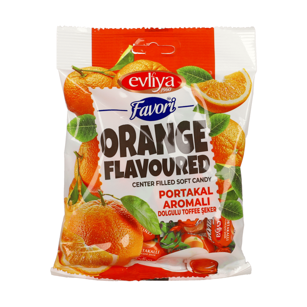 Caramelos Suaves Evliya Favori Sabor Naranja 100 g