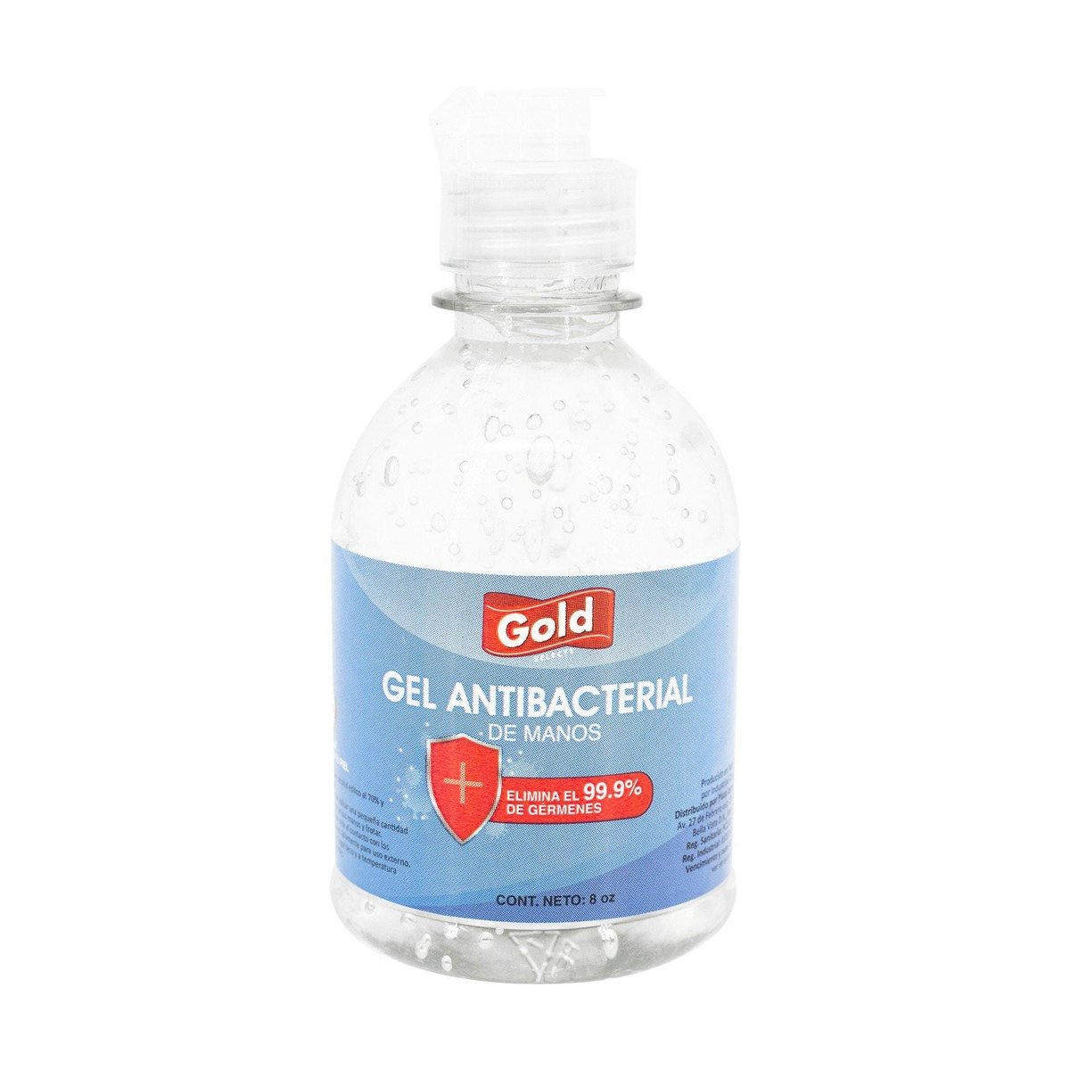 Gold Gel Antibacterial De Manos 8 Oz