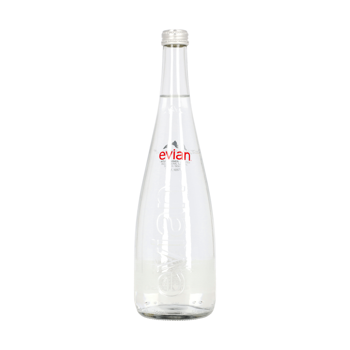 Agua Mineral Evian de Vidrio 750ml
