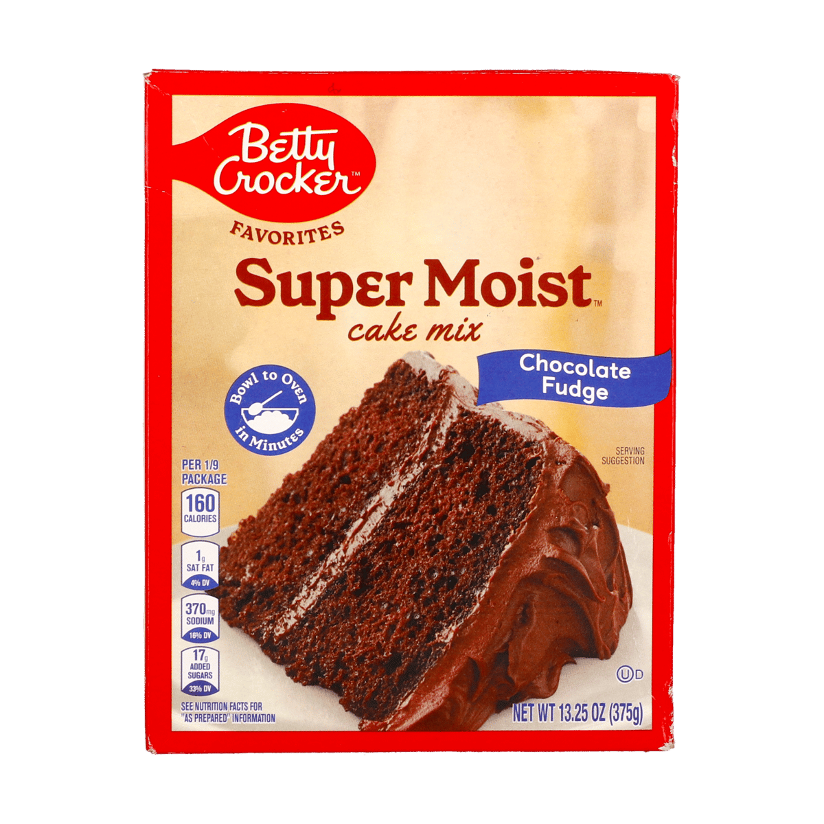 Mezcla Para Pastel Betty Crocker Sabor Chocolate Fudge 13.25 oz