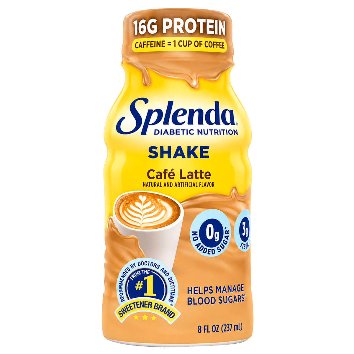 Malteada de Proteína Splenda Shake Sabor Café Latte 8 oz