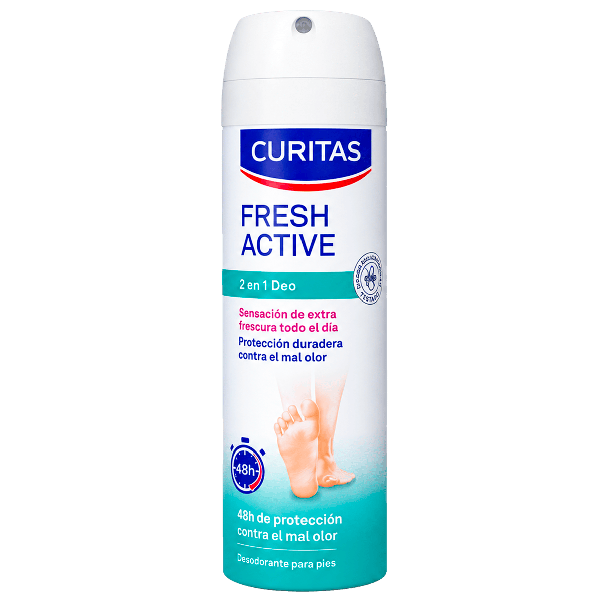 Desodorante para Pies Curitas Fresh Active 2 en 1 150 mL