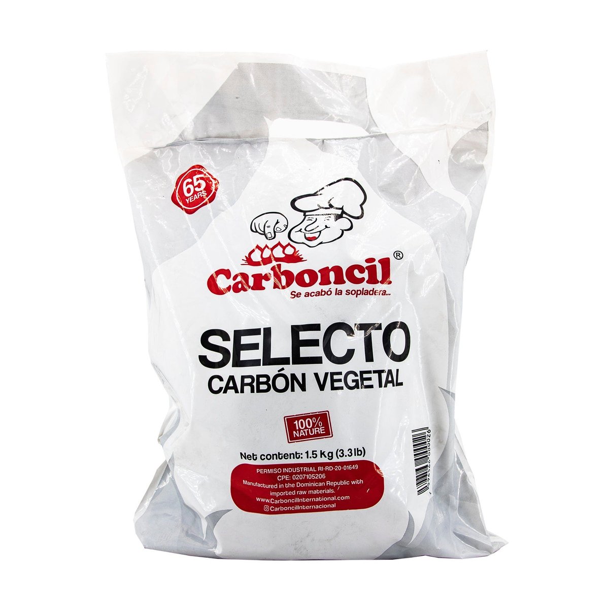 Bolsa De Carbón Vegetal Para BBQ Carboncil 3.3 Lb