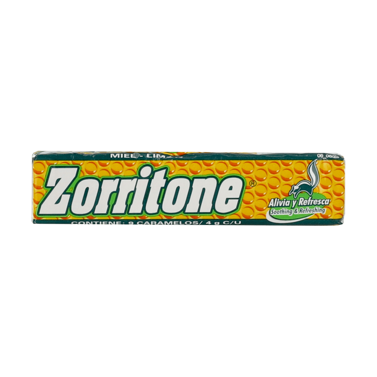 Mentas Sabor Miel y Limón Zorritone Pack De 9 Unidades
