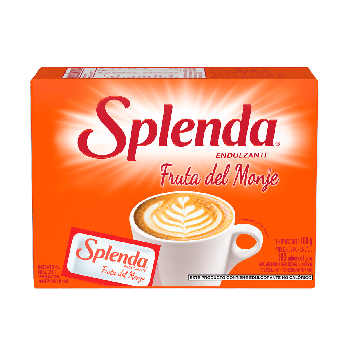 Endulzante Splenda Fruta del Monje 100 Sobre