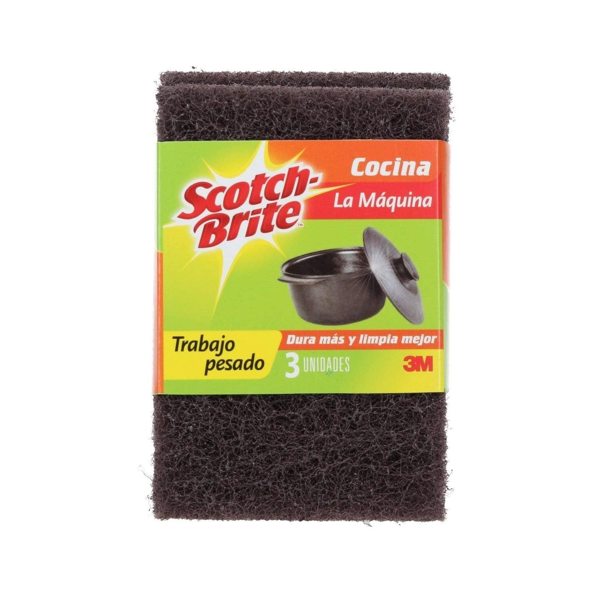 Brillo Para Fregar ScotchBrite La Máquina  3 Unidad