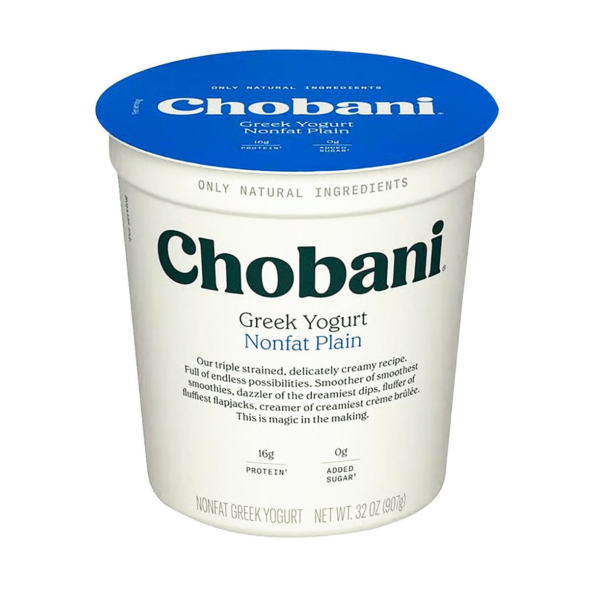 Yogurt Griego Natural Chobani  32 oz