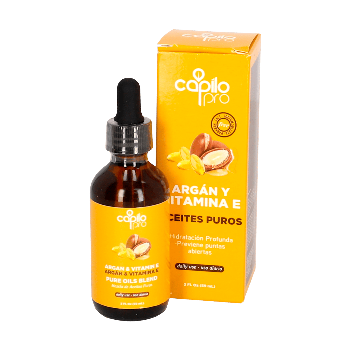 Aceite Capilar Puro Capilo Pro de Argán y Vitamina E 59 mL