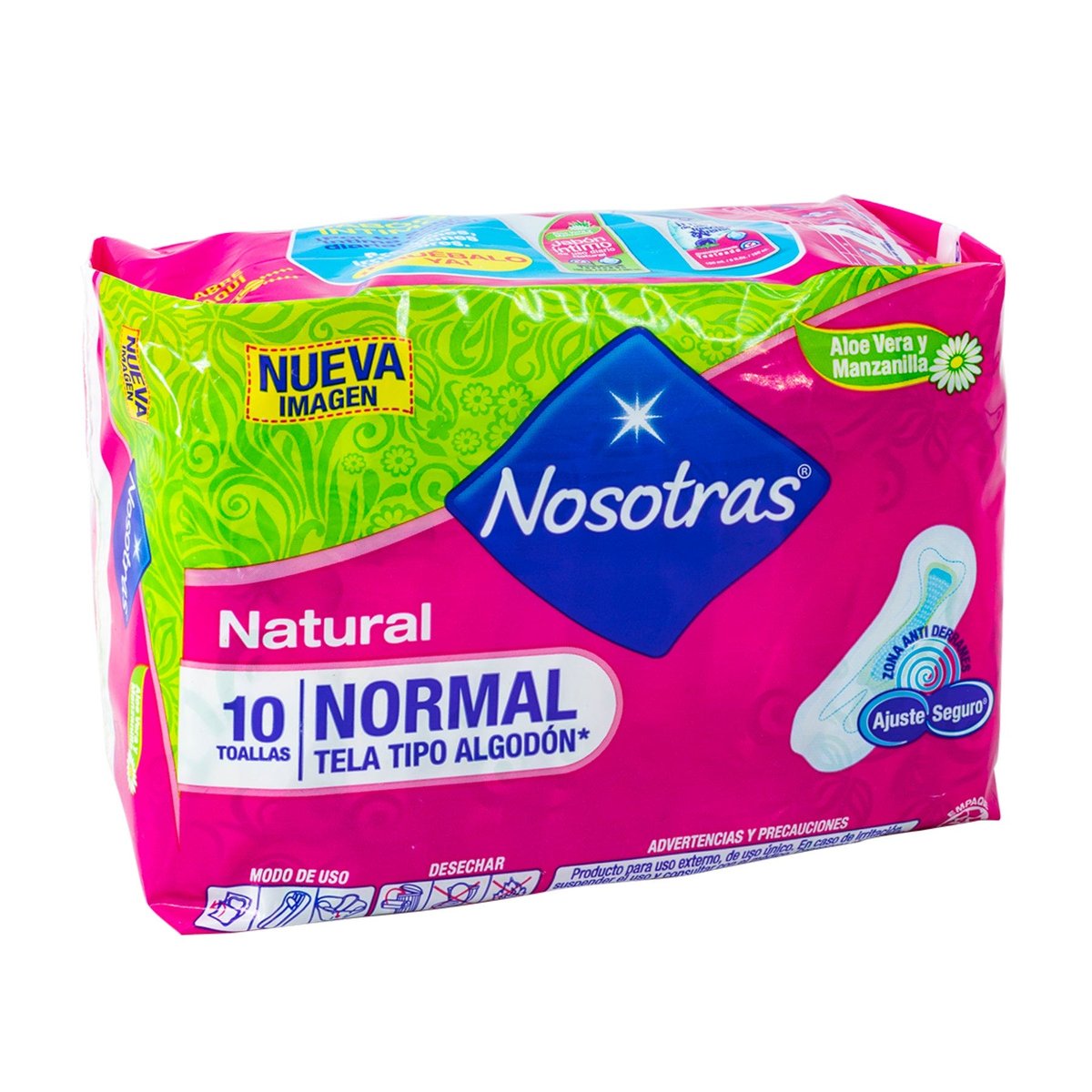 Toallas Intimas Nosotras Sin Alas 10 Unidades