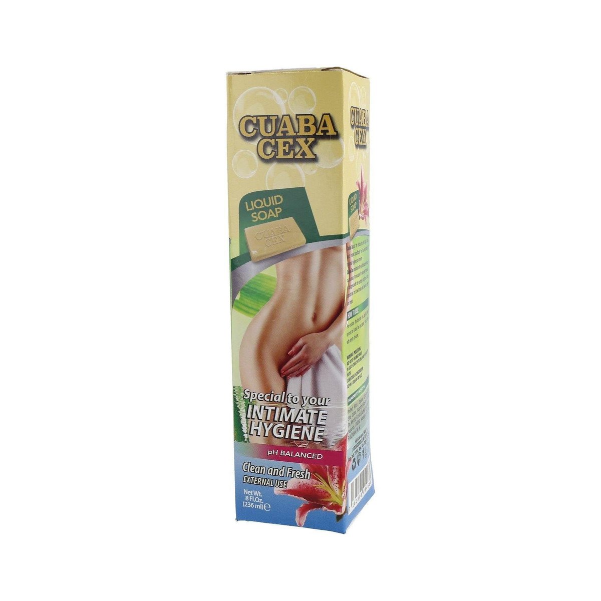 Jabón Intimo Mujer Cuaba Cex Limpio y Fresco 8 Oz