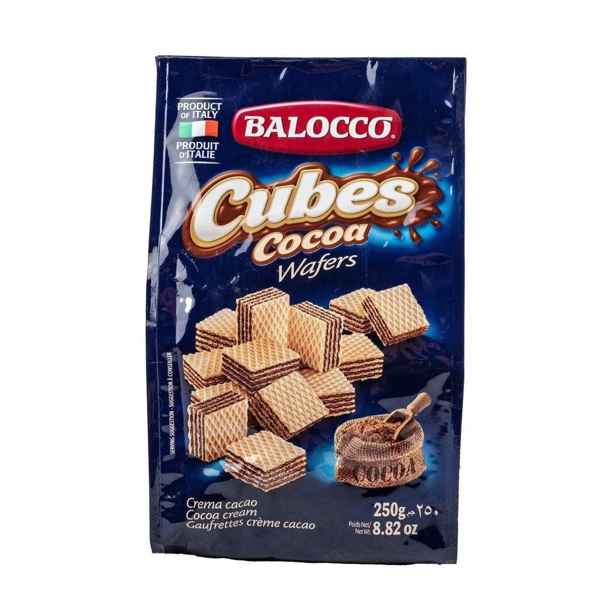Galletas Wafers Balocco Con Crema De Chocolate 250 g