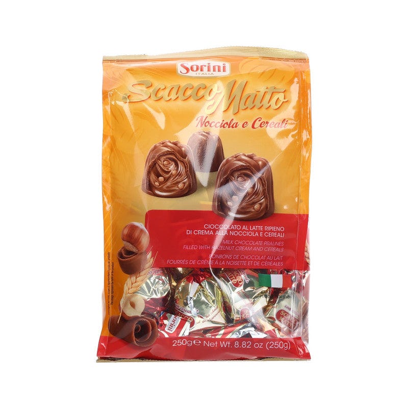 Chocolates Sorini Scacco Matto Nocciola E Cereali 250g
