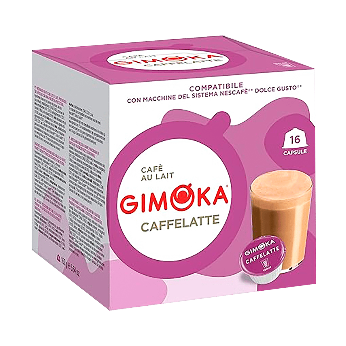 Capsulas De Café Con Leche GIMOKA 16 Uds  