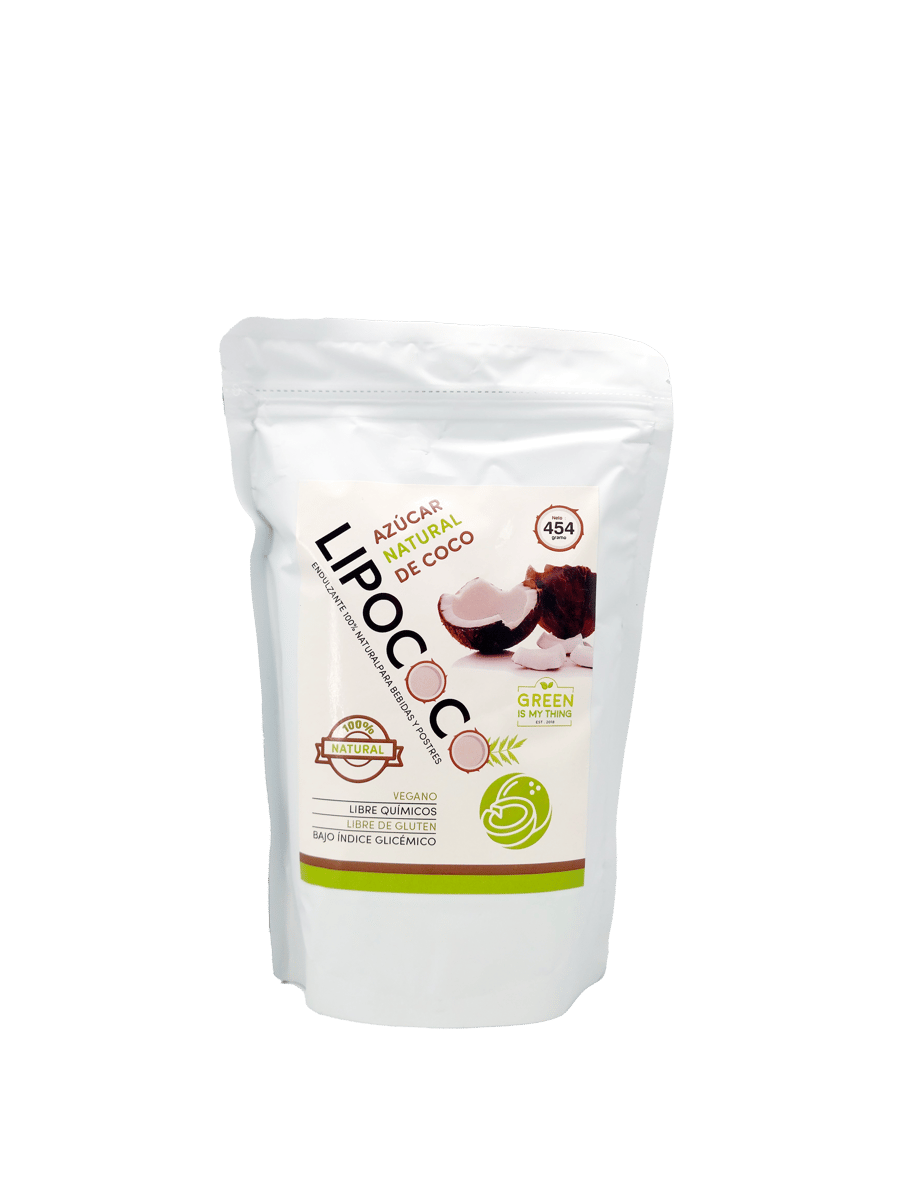 Endulzante Para Bebidas Lipococo Azucar Natural De Coco 454 Gr