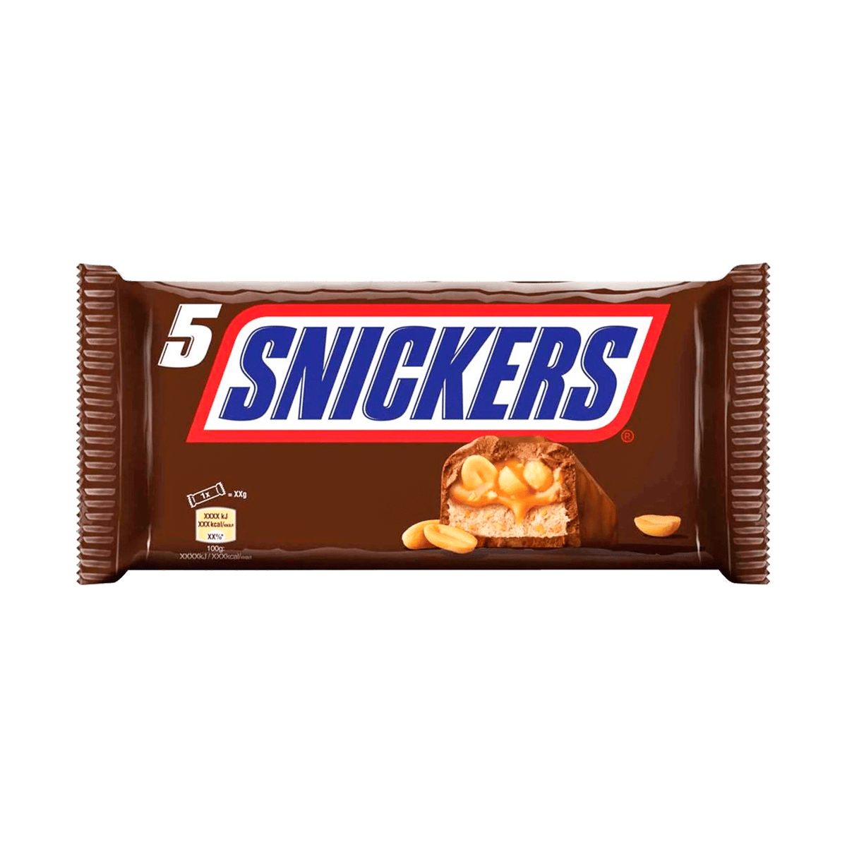 Chocolates Snickers 5 Piezas 73 g
