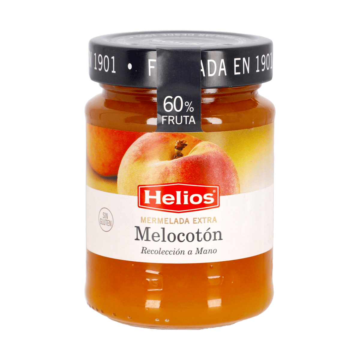 Mermelada de  Extra Melocotón Helios 350 Gramos