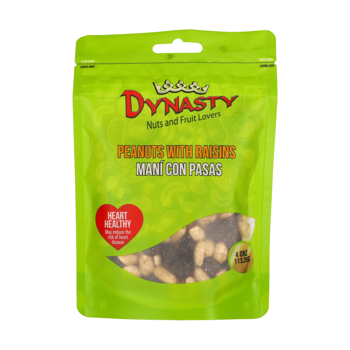 Maní Con Pasas DYNASTY 4 oz