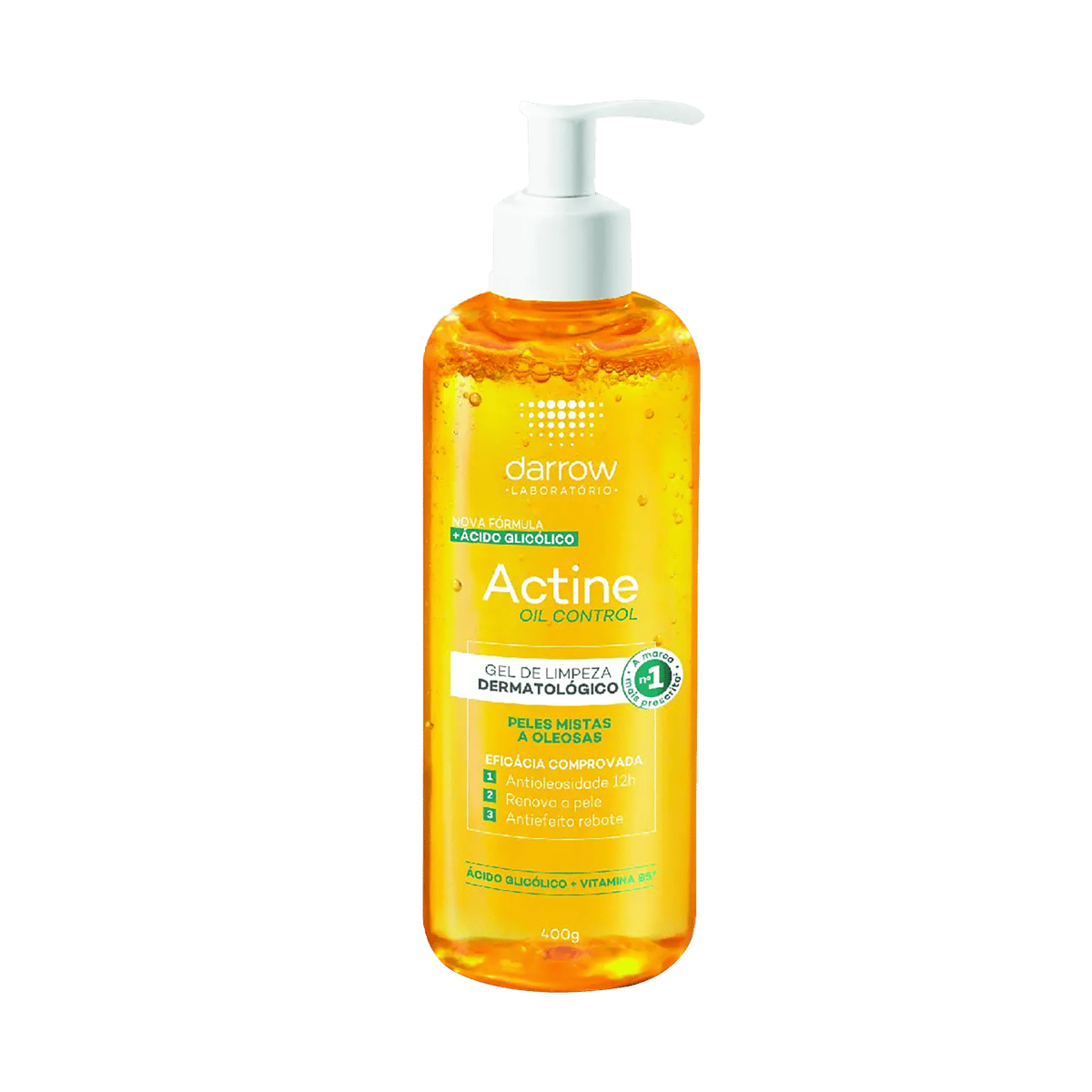 Gel Limpiador Darrow Actine Oil Control Pieles Mixtas A Oleosas 400 g