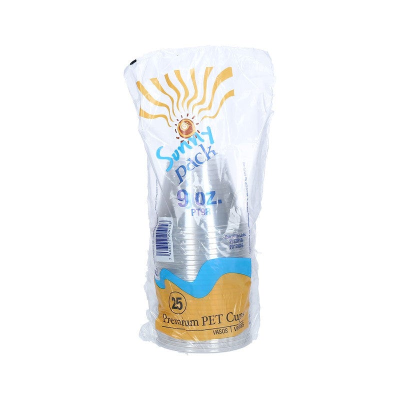Vaso Plástico Sunny Pack 9 Oz 25 uds