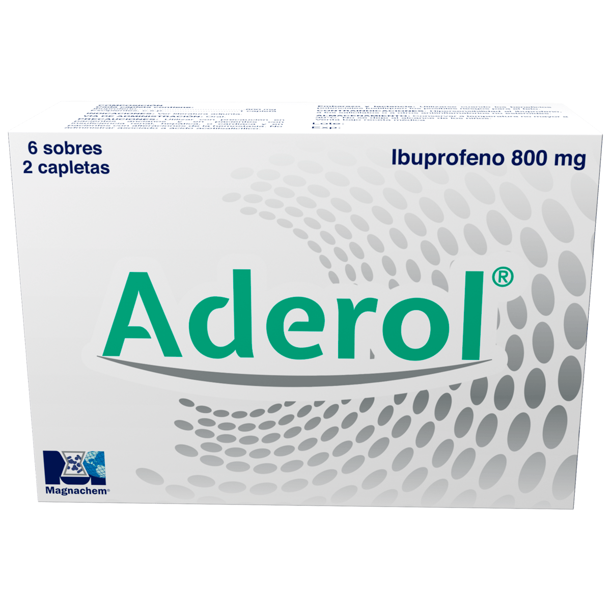 Ibuprofeno de 800 mg Aderol 6 Sobres