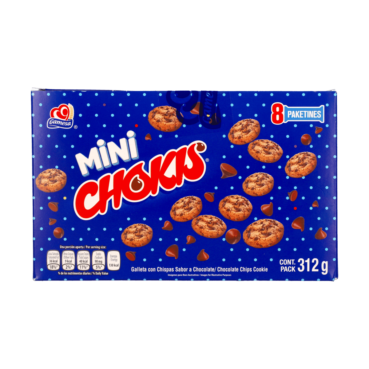Galletas Mini Chokis 8 Packs