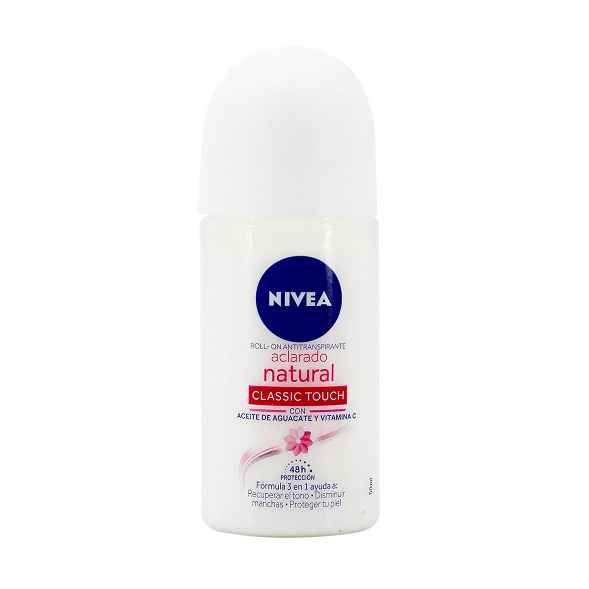 Desodorante Antitranspirante Roll-On Nivea Aclarado Natural 50 ml